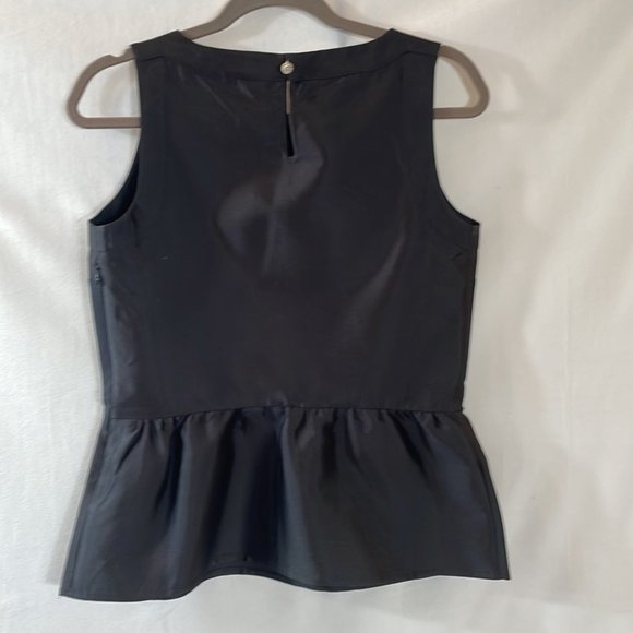 Vineyard Vines Top Size 2 Black with Rhinestone button at back of Neck. Dressy - Picture 3 of 12